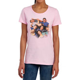 Beverly Hills 90210 Gang In Logo Women's 18/1 Cotton Short-Sleeve T-Shirt